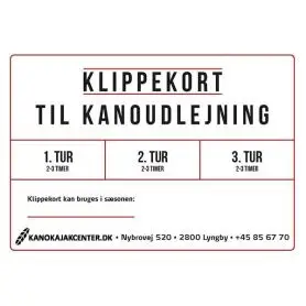 Klippekort - 3-turs - 